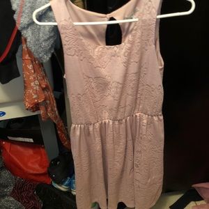 Charlotte Russe. Pink lace over dress